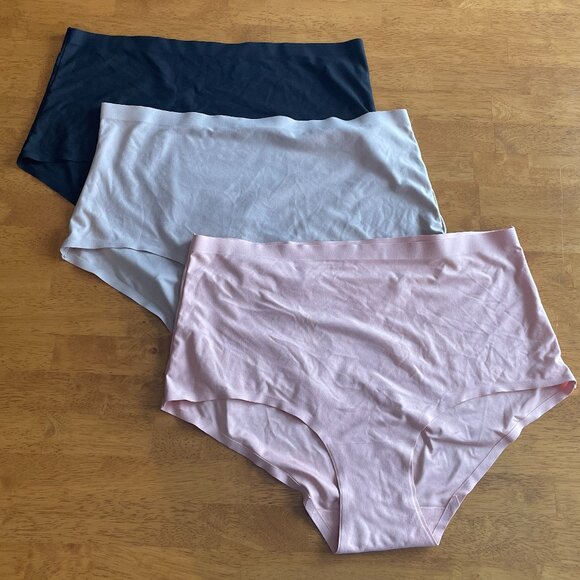 NWOT Set of 3 - Size Large sophie b. black, blush pink, and nude briefs - Picture 1 of 13